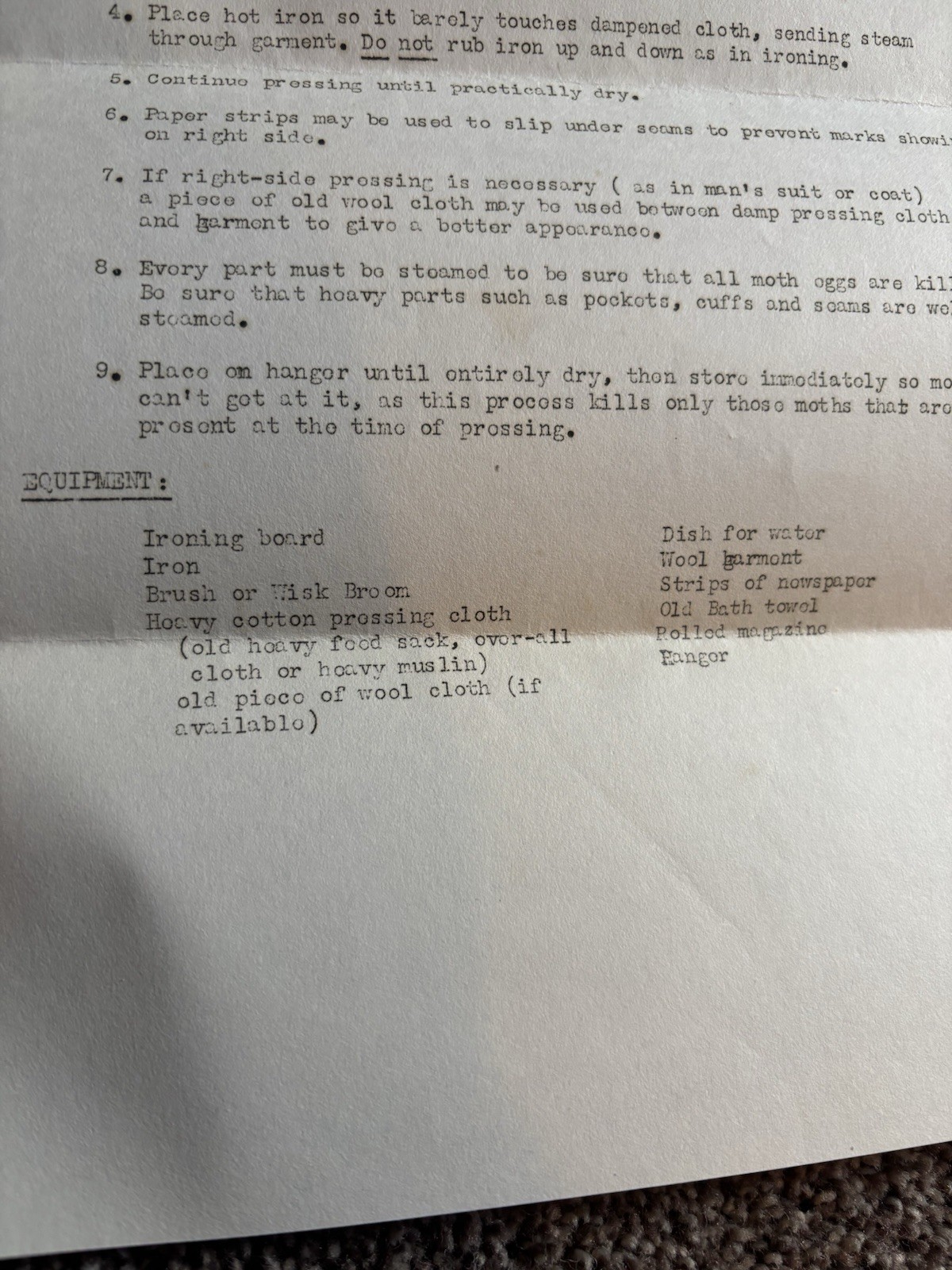 1942 Letter Cooperative Extension Work In Agriculture & Home Economics MI State