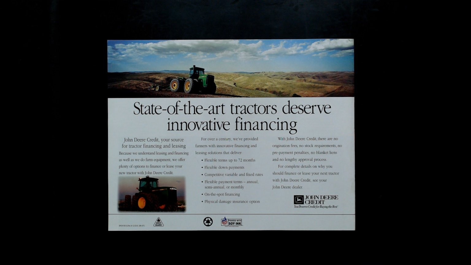 John Deere 9000 Series Tractors Brochure Vintage 1986 Agriculture