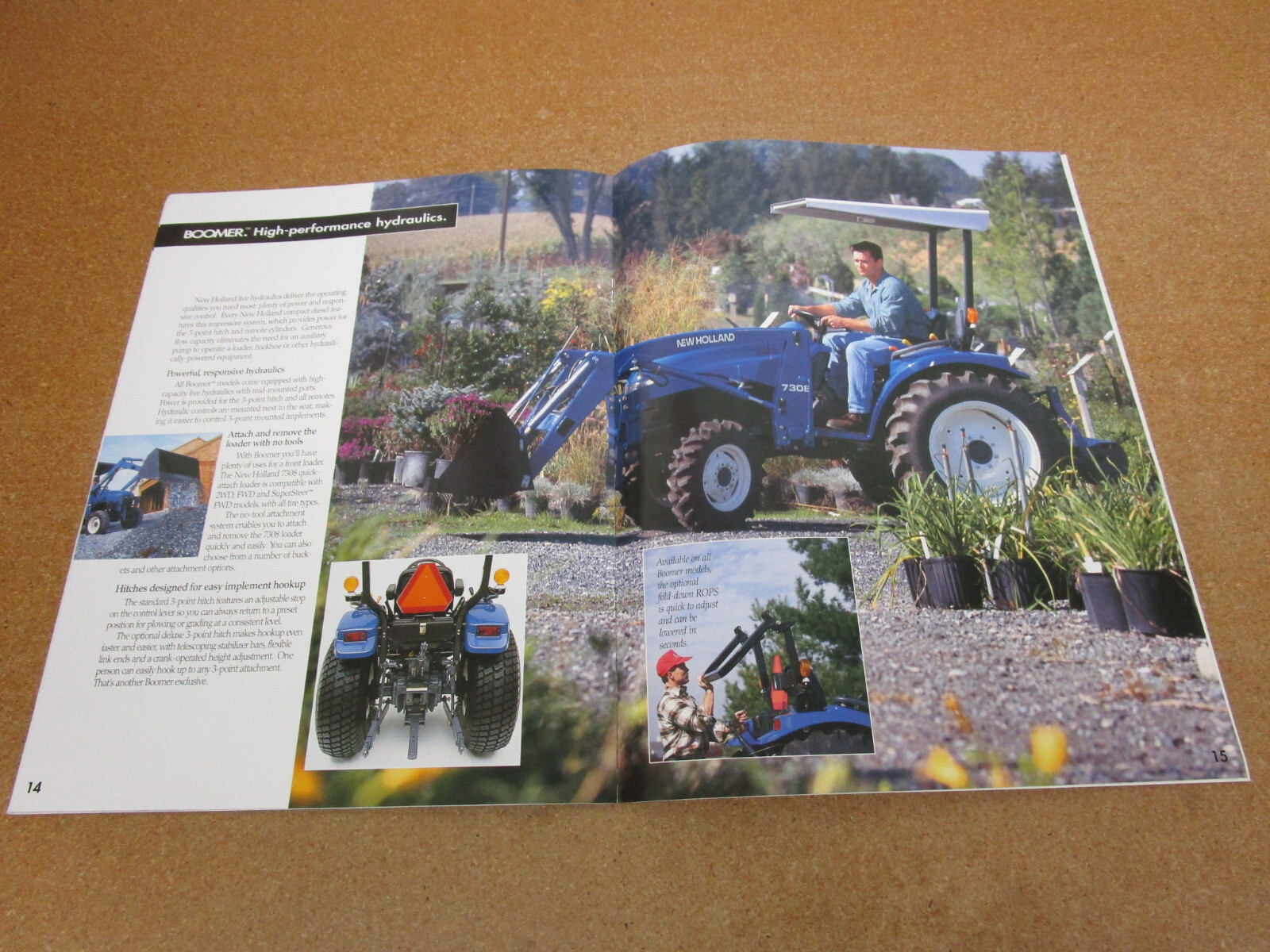 1996 Ford Tractor Boomer Compact Utility catalog sales brochure 26pg ORIGINAL