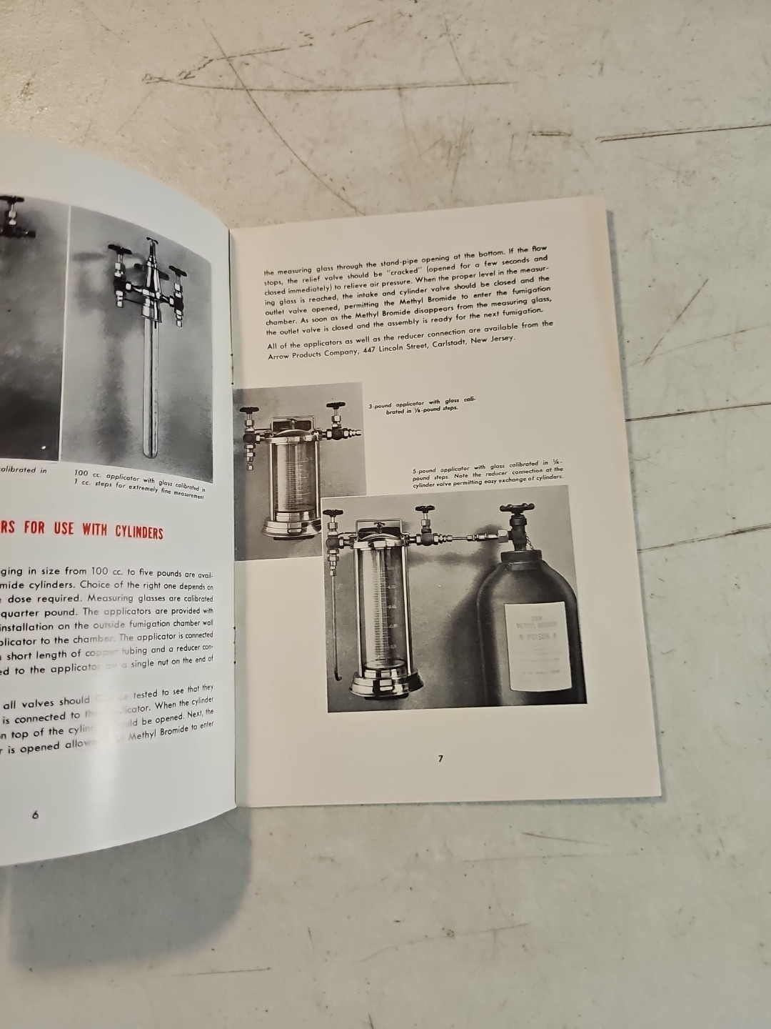 Vintage 1949 Dow Chemical Methyl Bromide Applicators &SUPPLEMENTAl INFO Brochure
