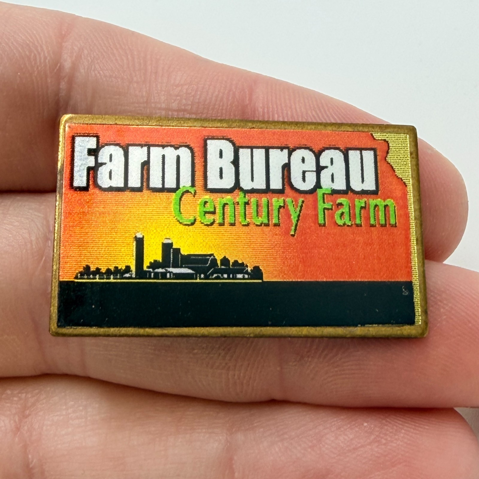 Rare Farm Bureau Century Farm Agriculture Lapel Pin 100 Years Farming Family