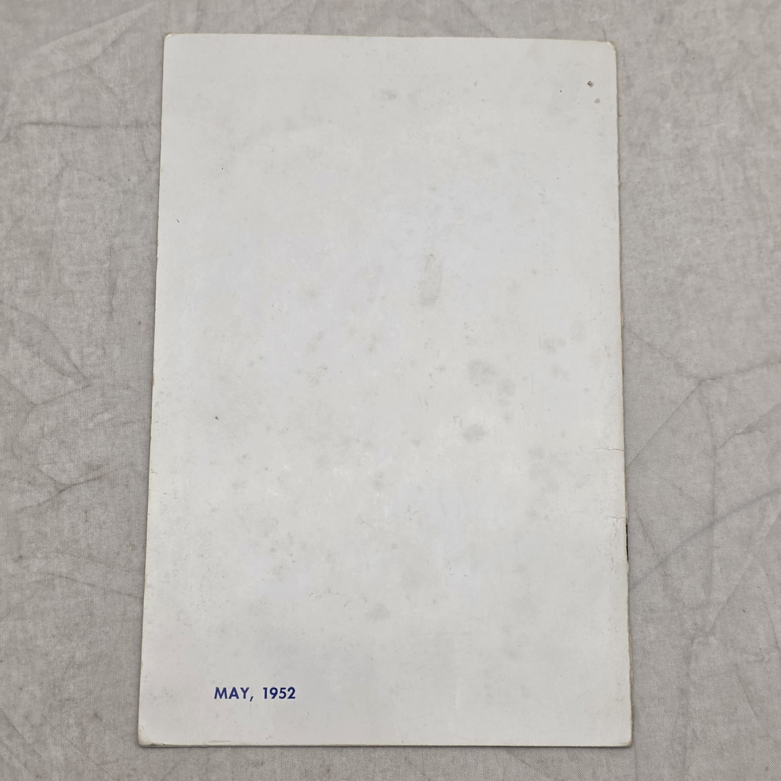 Rath Management Club Songs Book May 1952 Waterloo Iowa Meat Packing Packer 50s