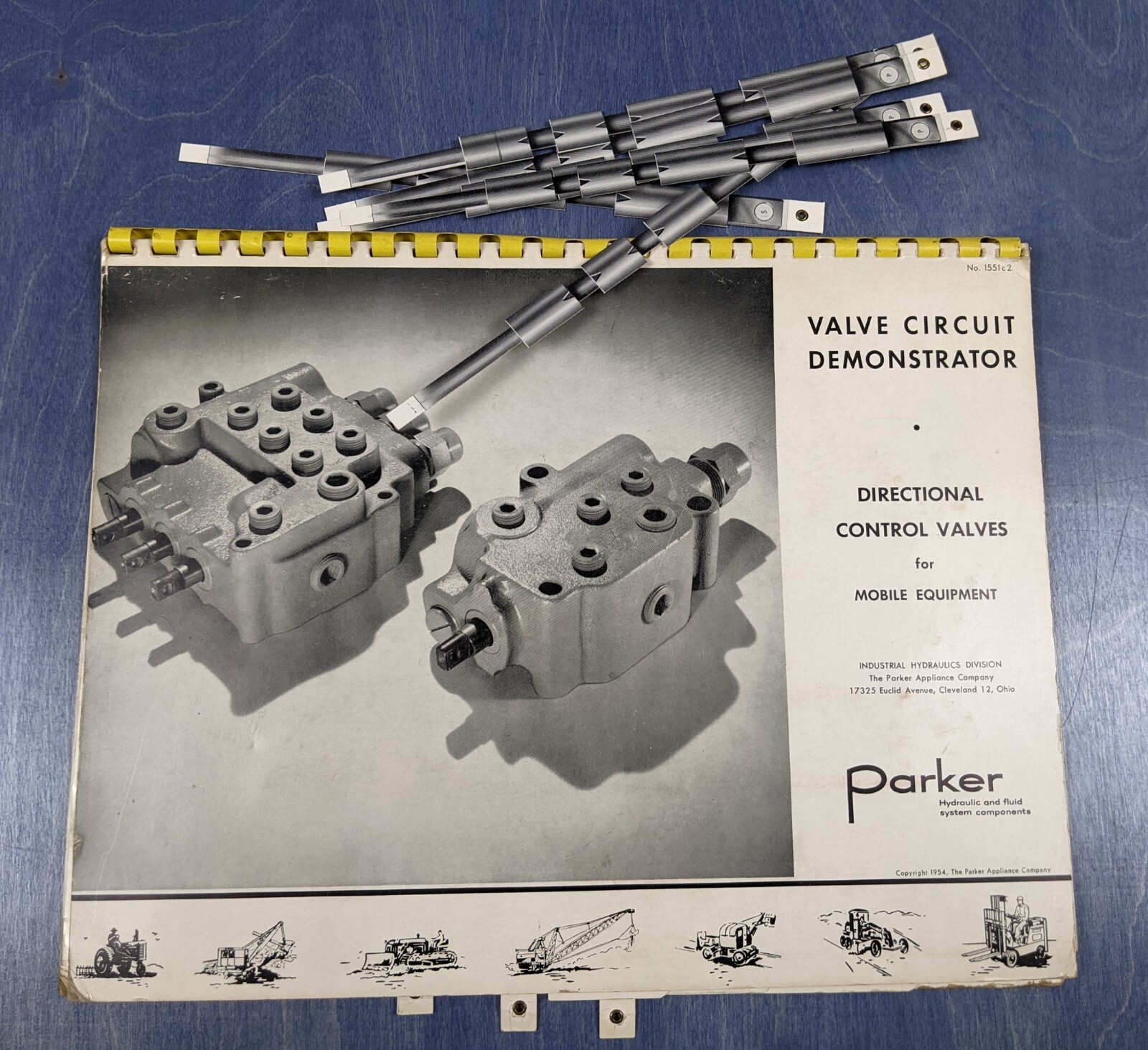 1954 Parker Appliance Hydraulic Valve Circuit Demonstrator Interactive Booklet