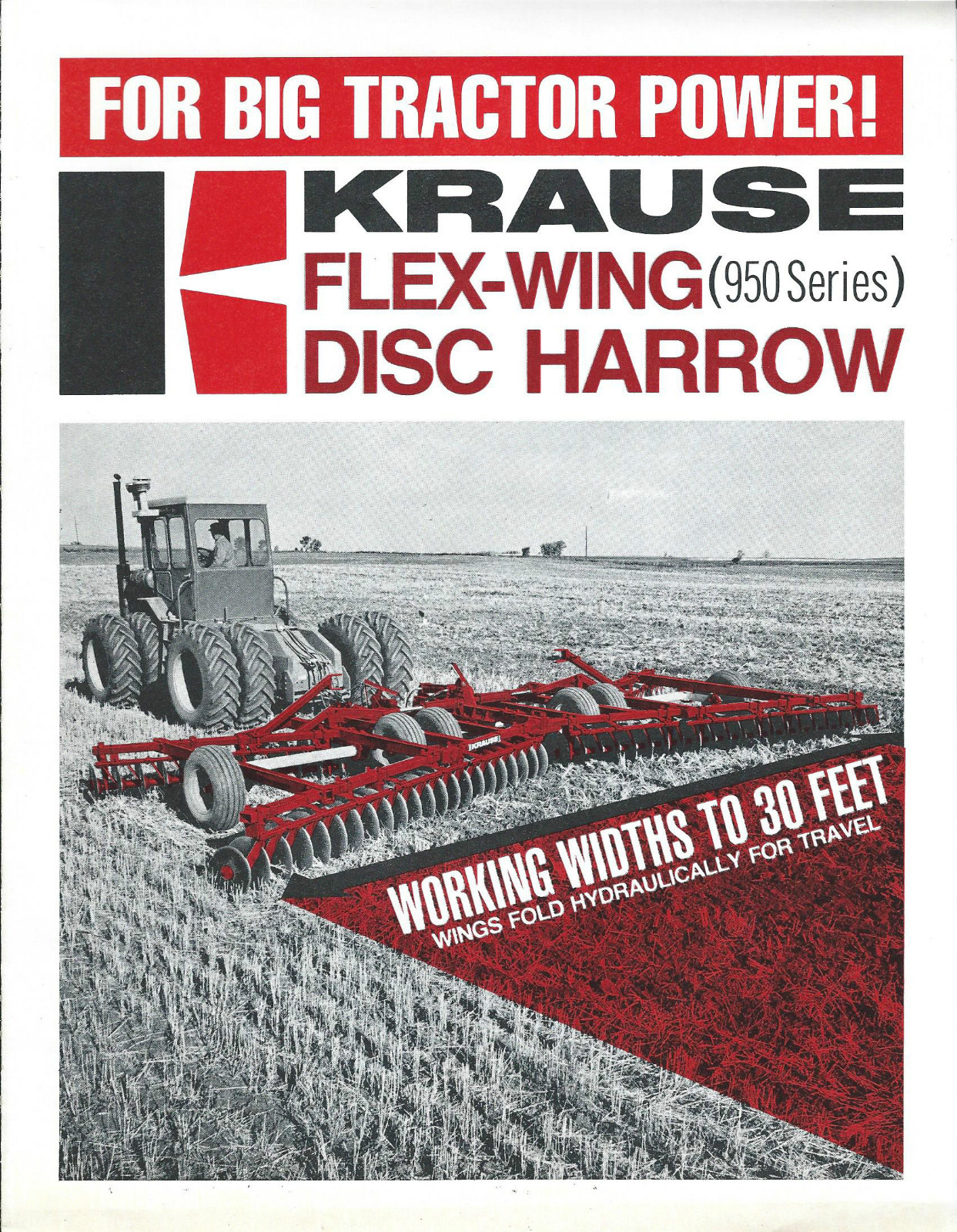 Farm Implement Brochure – Krause – 950 series – Flex-Wing Disc Harrow (F4394)