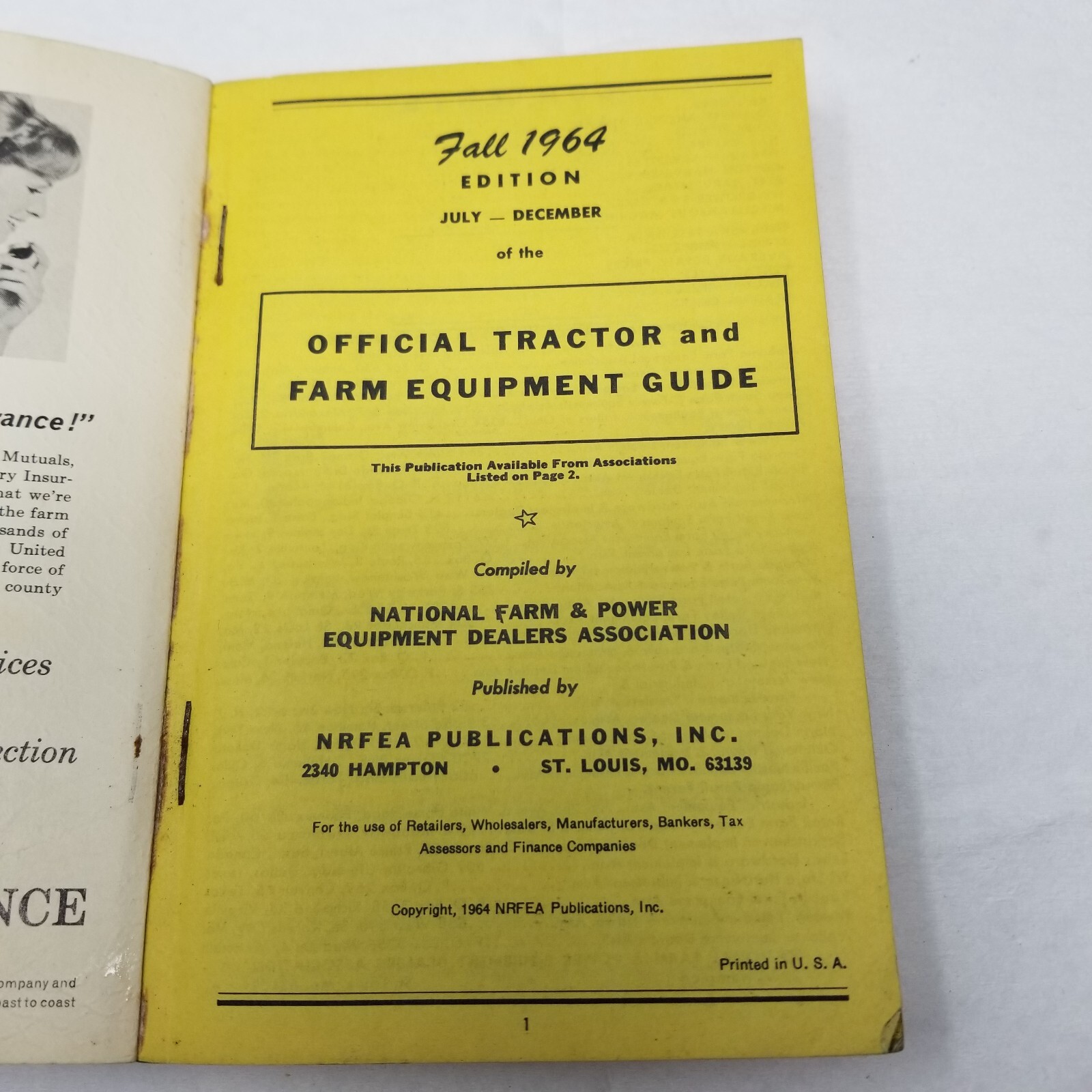 Tractor and Farm Equipment Guide Fall 1964 National Farm Power Equipment