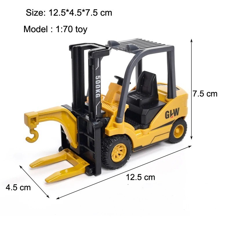 Alloy+Plastic Toys for Bos Tower Crane Tractor Excavator Bulldozer Forklift Truk