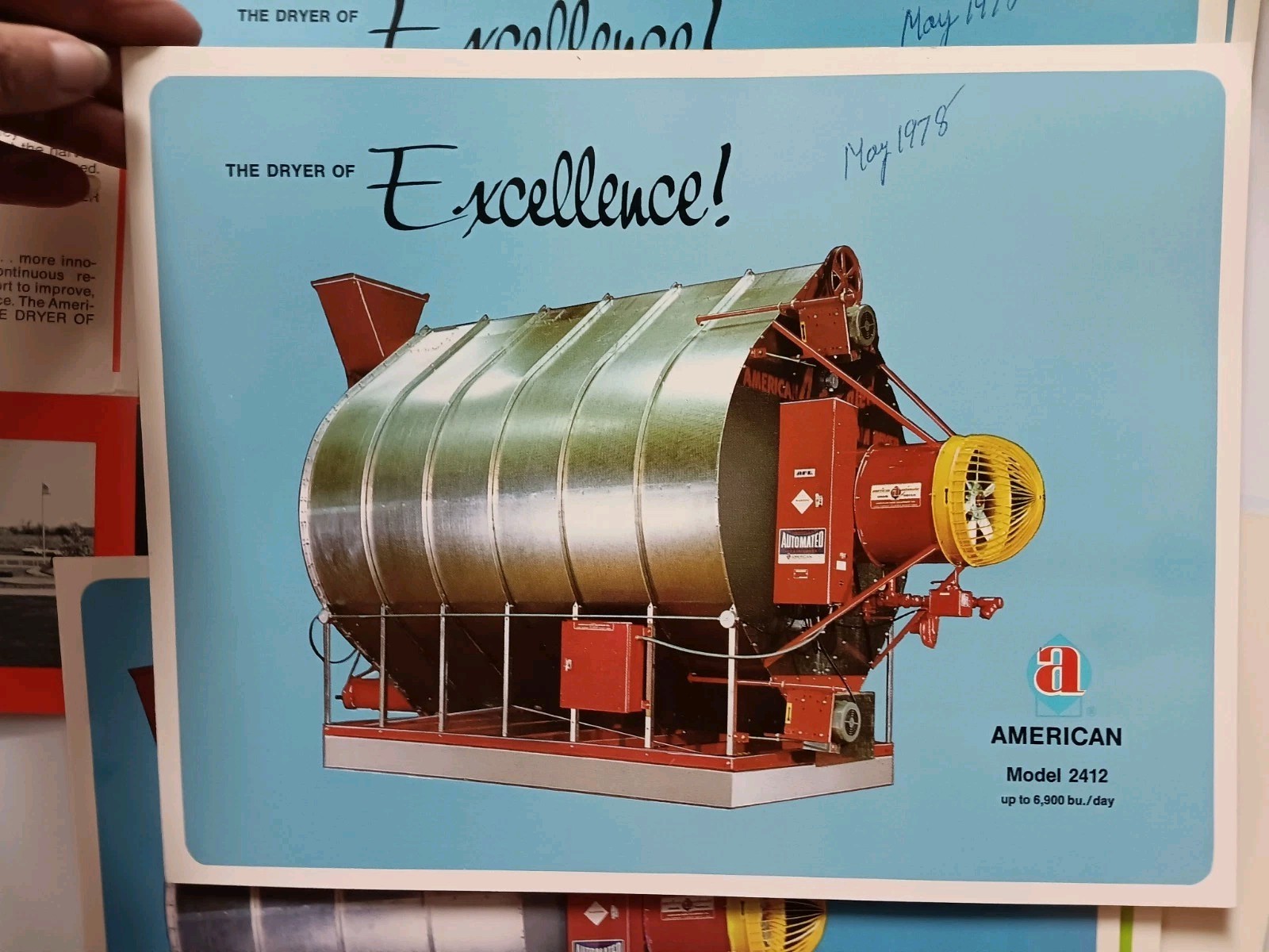 American Farm Equipment Co Sales Advertising Folder With Flyers 1978