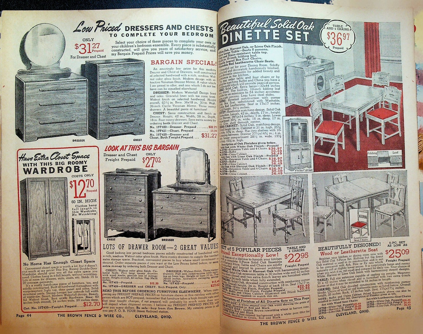 Jim Brown&rsquo;s Bargain Catalog Fall Winter 1942 Fence Wire Paints Clothes