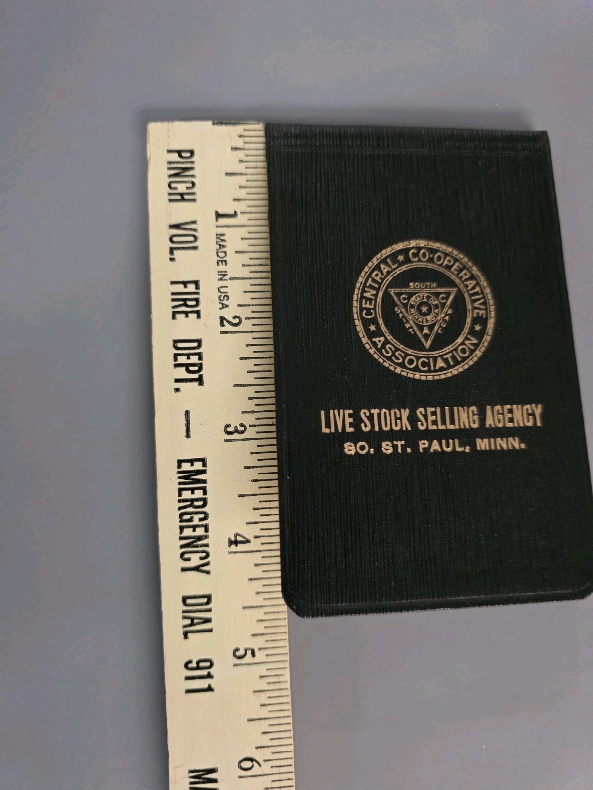 Vintage Central Co-op Union Stock Yard LIVESTOCK Commission St Paul Notebook
