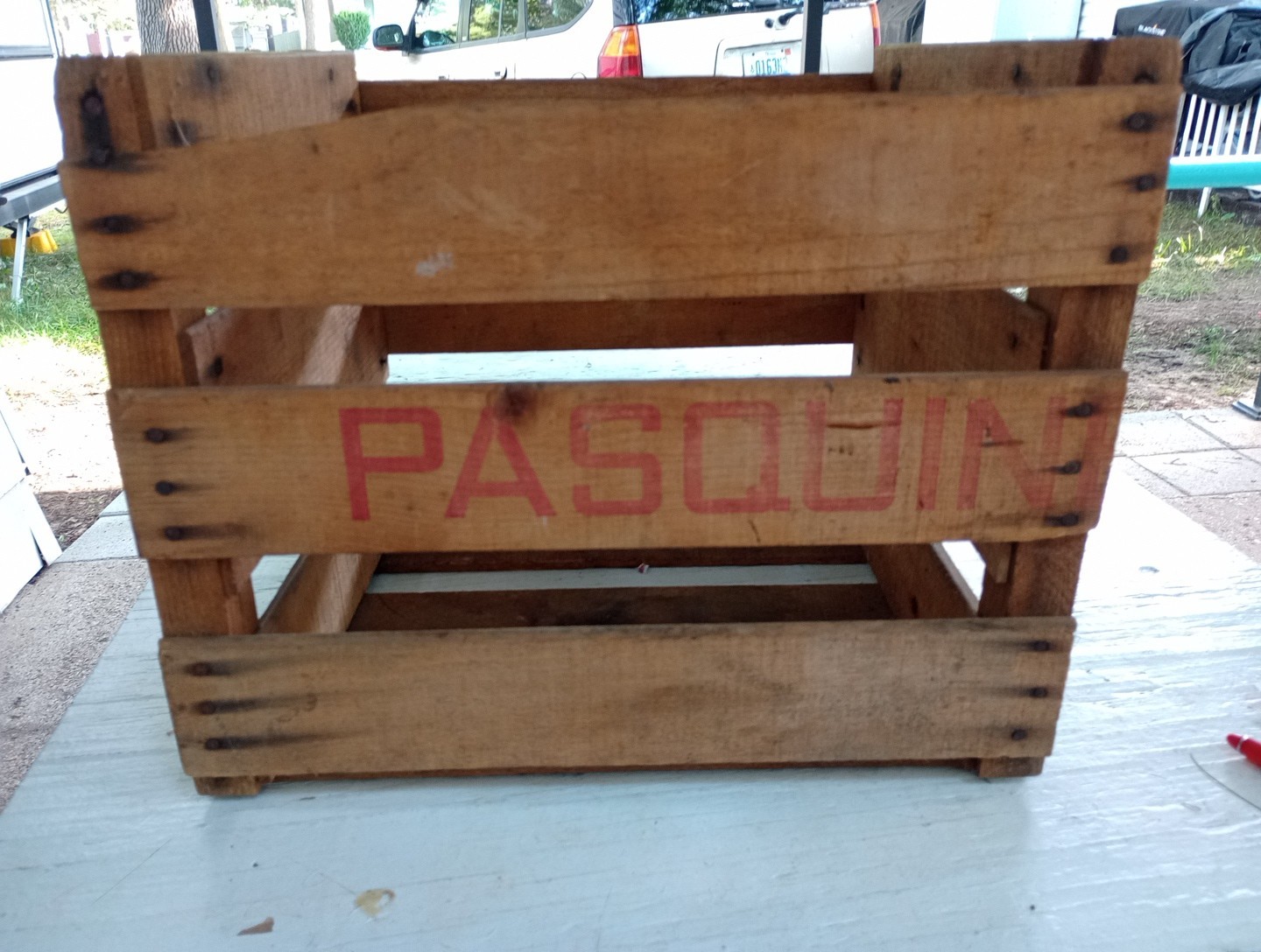 Vintage Wooden Crate – Pasque – Grower Packer Shipper – ZUMA ARIZONA 17x14x14&Prime;