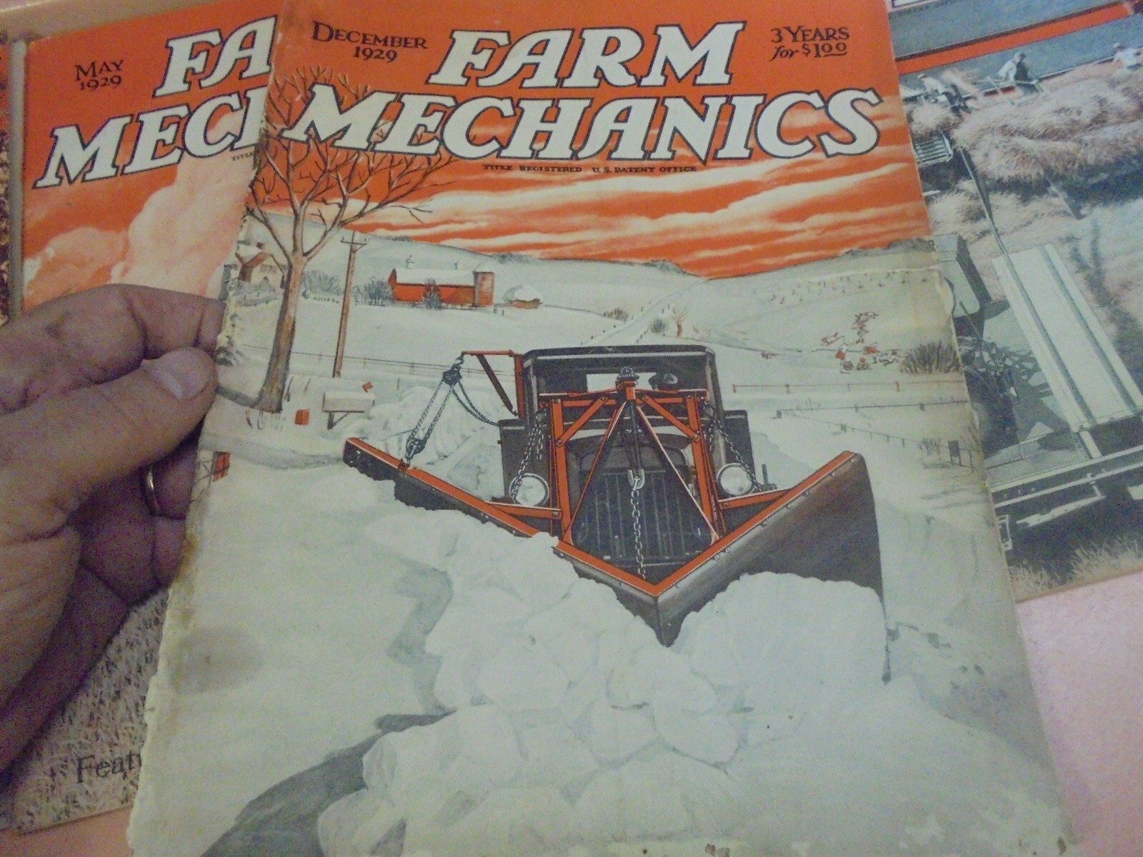 Vintage Lot of Four 1929 Farm Mechanics Magazines