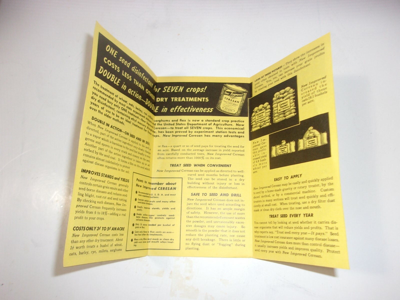 DuBay Ceresan Farm Dairy Agriculture Vintage Pamphlet