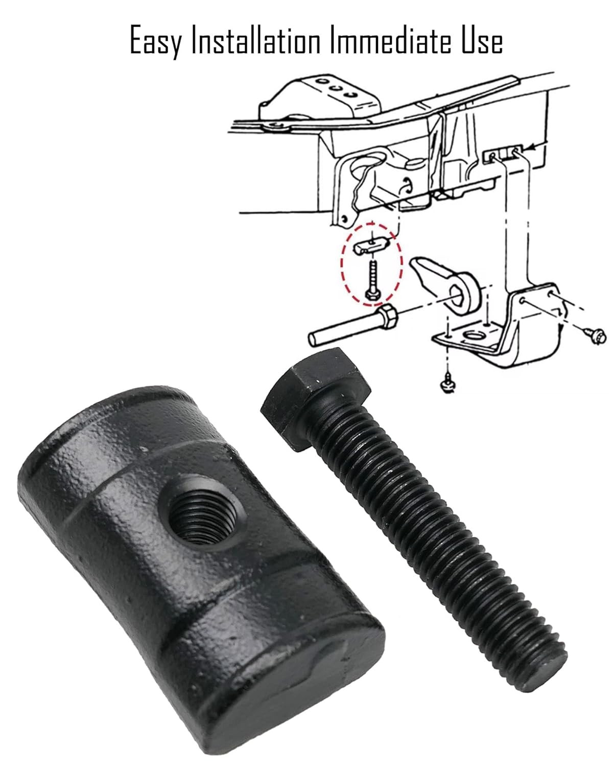 Torsion Bar Key Adjustment Block Nuts with Bolts Replace 11561233 15530026 Fit f