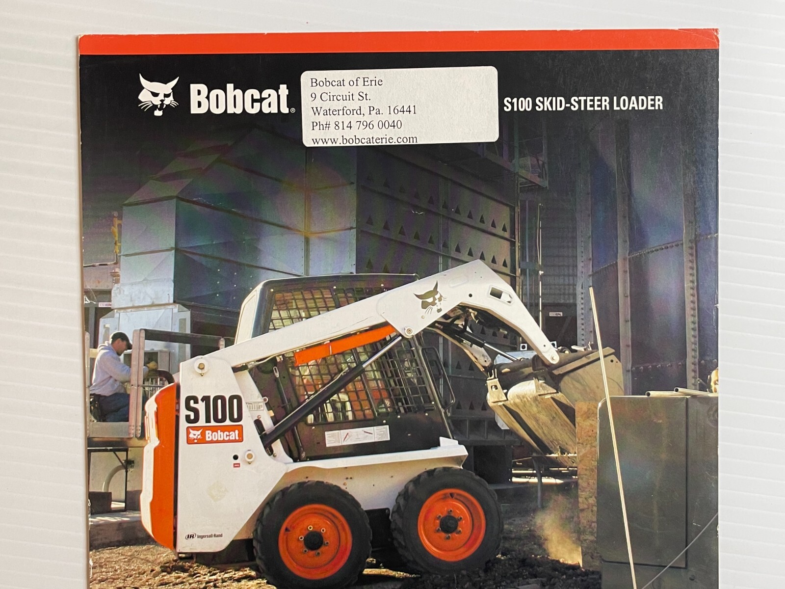 Bobcat S100 Skid-Steer Loader Sales Brochure (Original Brochure) *2007*