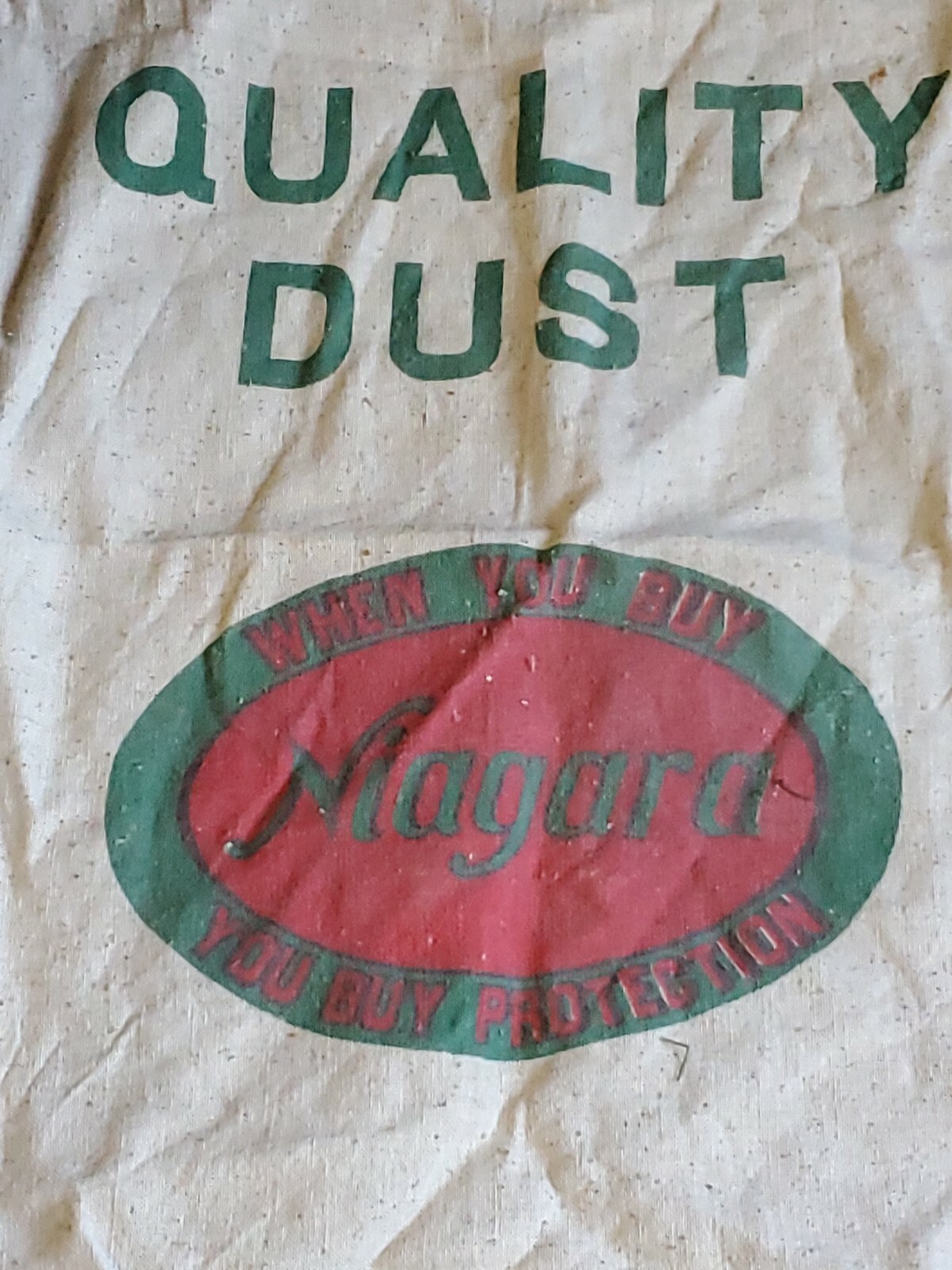 Vintage Cloth Farm Feedsack Niagara Chkocals Middleport NY