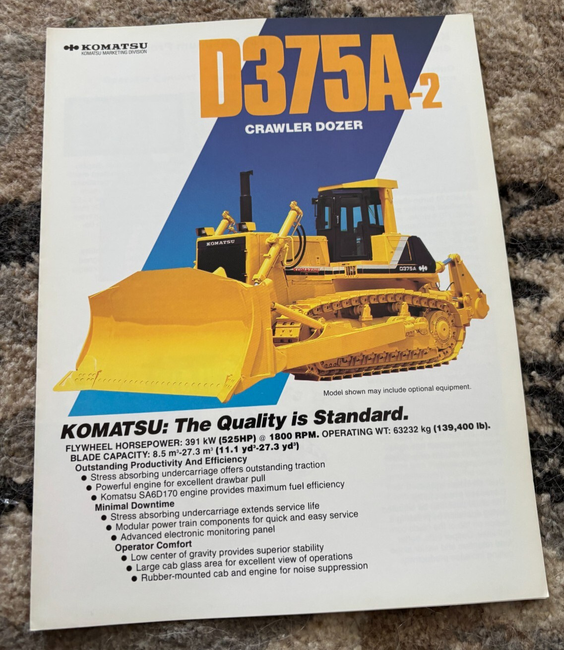 Komatsu D375A Crawler Dozer Brochure FCCA25