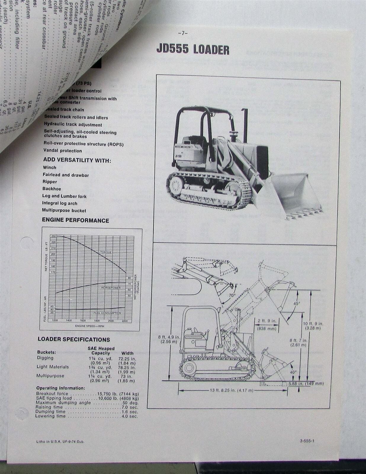 1975 Caterpillar Track Type Loader Construction Competitive Information PRELIM