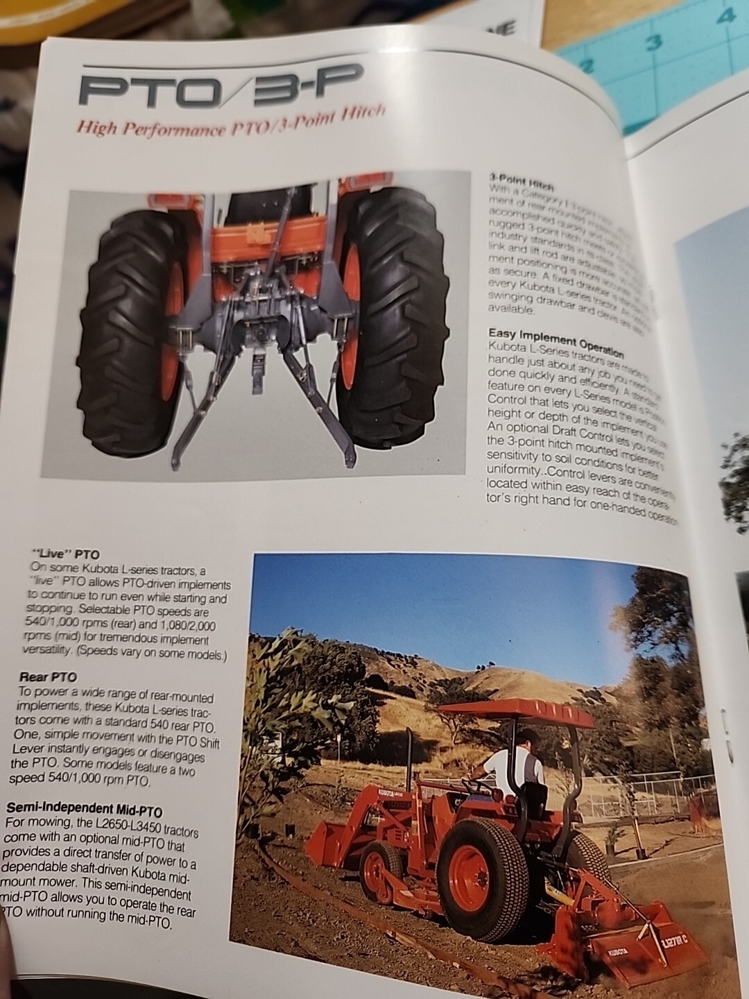 1992 Kubota Tractor Brochure L2350 L2650 L2950 L3450 L3650