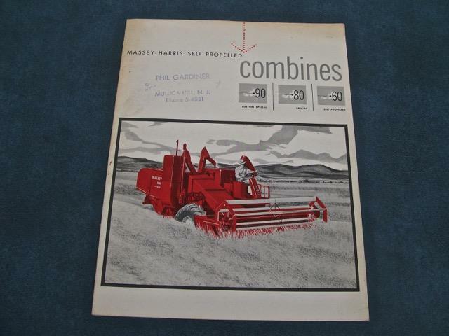 1955 MASSEY-HARRIS SELF-PROPELLED COMBINES 90 – 80 – 60 SALES BROCHURE