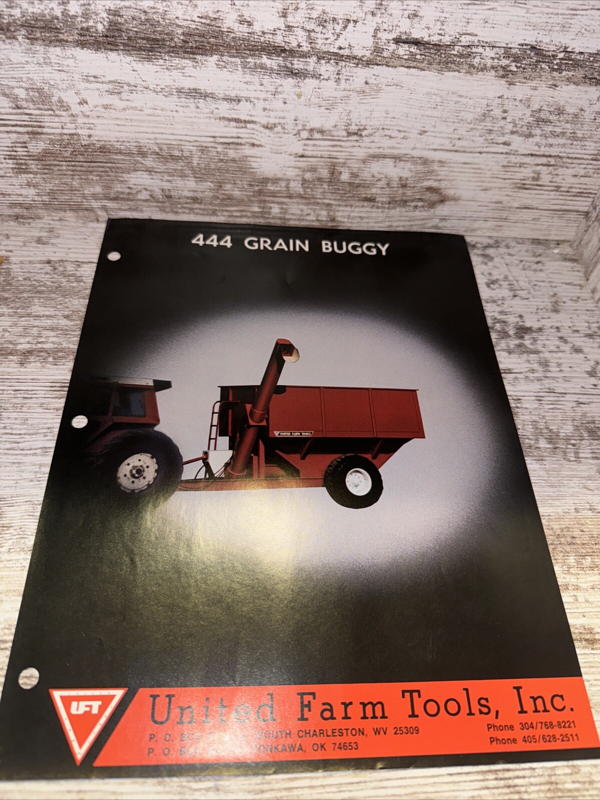 United Farm Tools Inc 444 Grain Buggy Sales Brochures Oelwein Iowa DP
