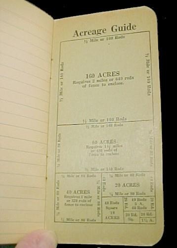 Square Deal Red Band Fence Keystone Steel & Wire Co Peoria Illinois Advertising