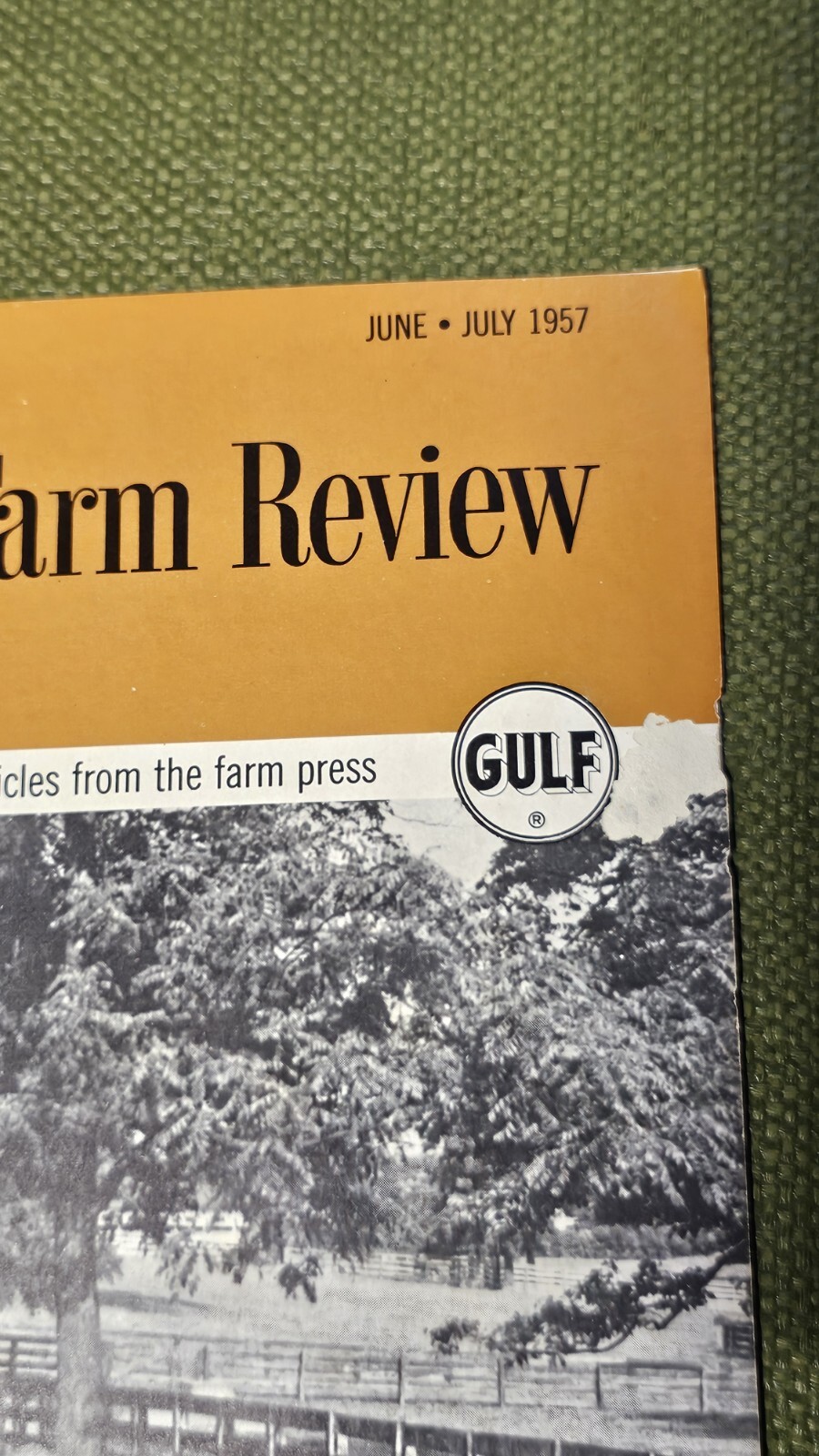 Vintage Gulf Farm Review Agricultural Farming Magazine Handout June July 1957