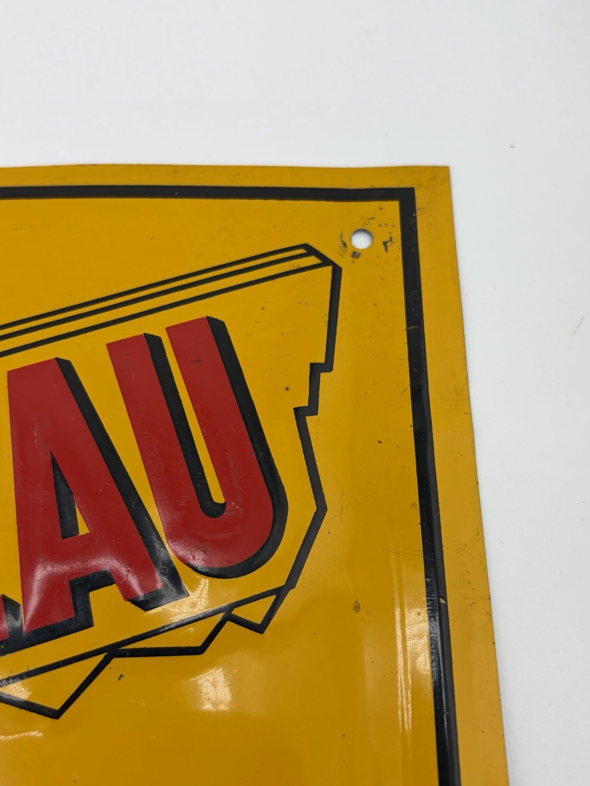 Original MEMBER FARM BUREAU Empire State TIN LITHO Barn SIGN Metal Embossed Key