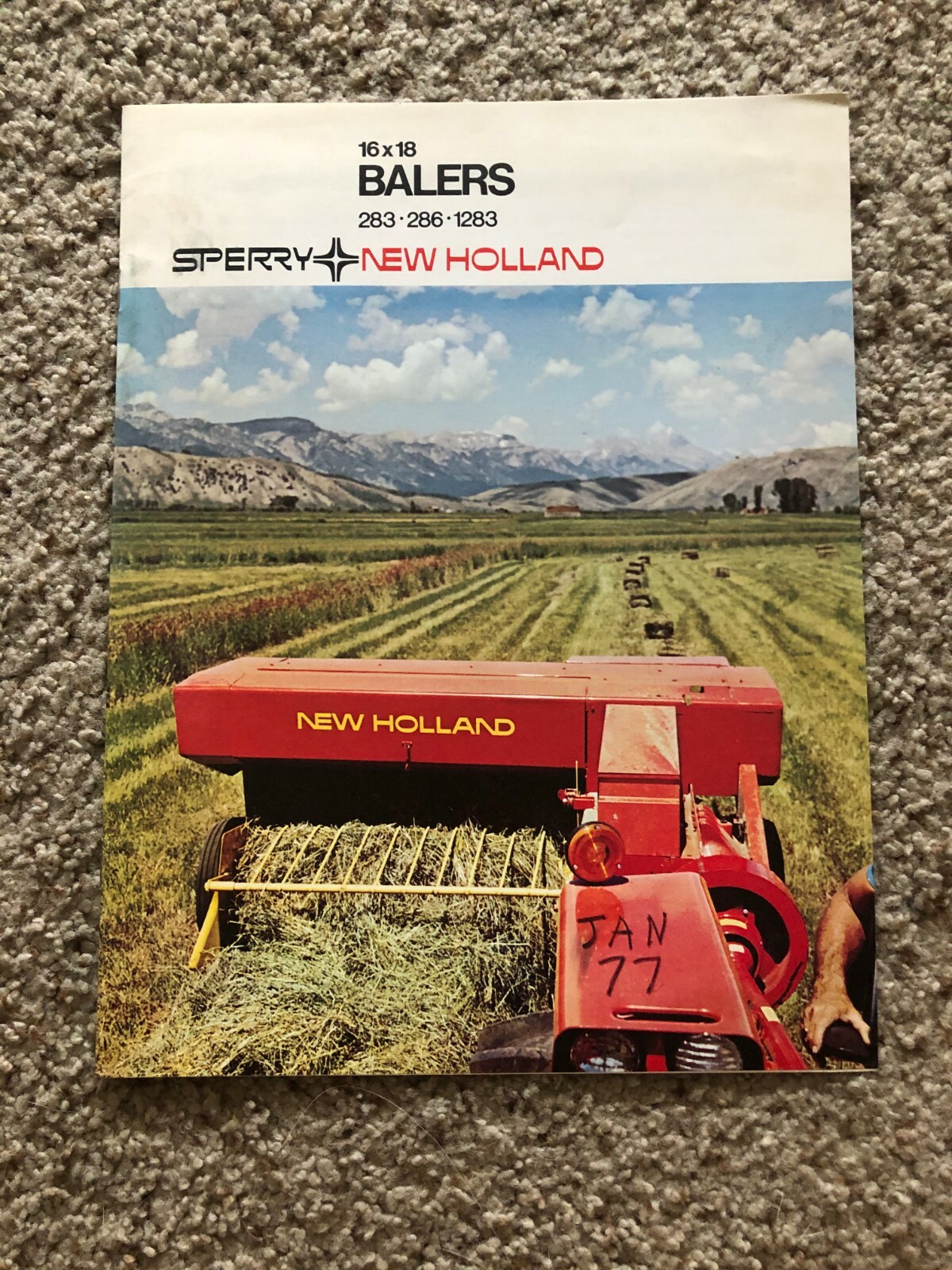 1977 Sperry New Holland 16 X 18 Balers, original sales literature