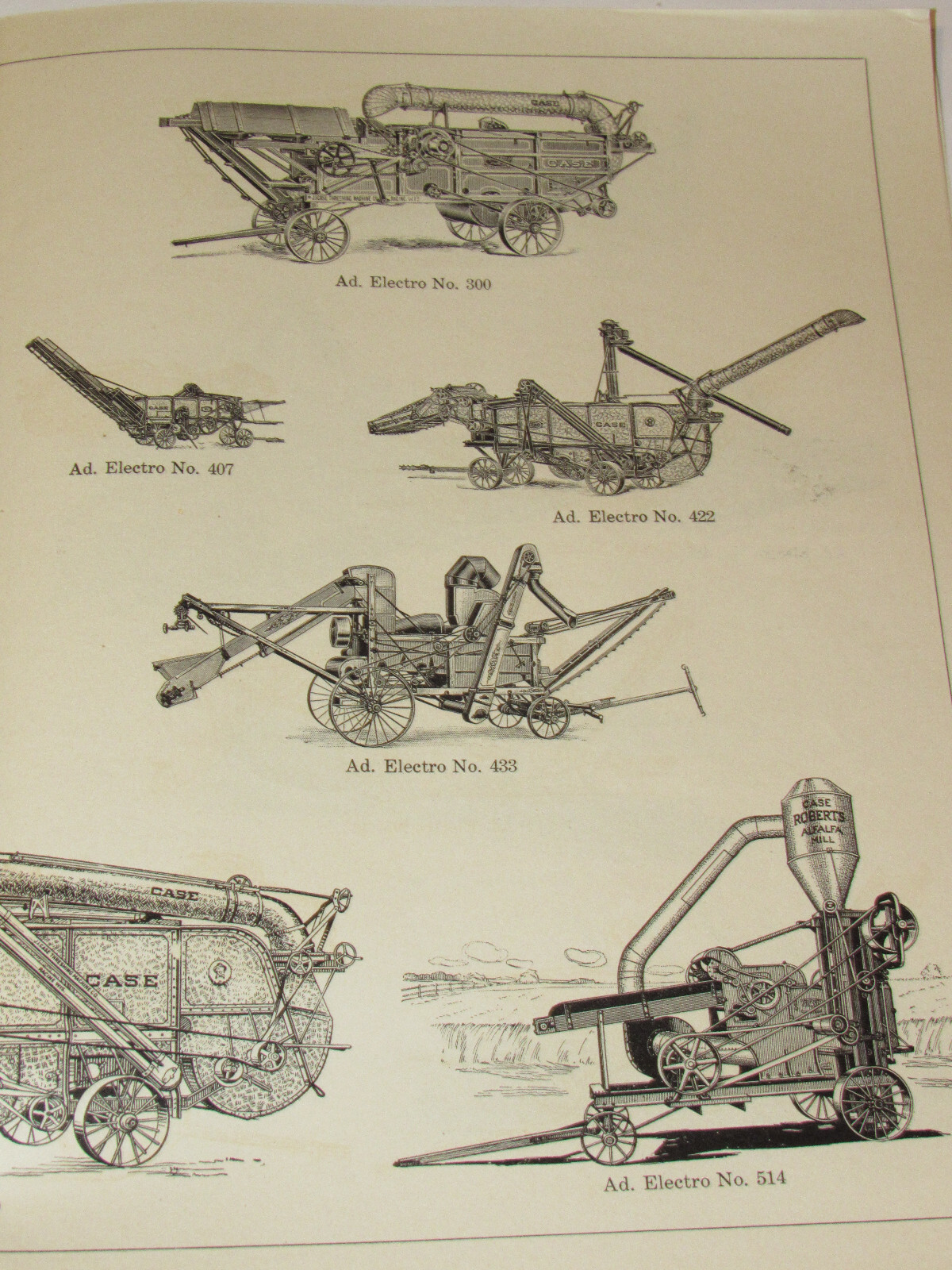1914 JI CASE DEALER CONTEST BOOKLET! ELECTROTYPE CATALOG! TRACTORS/CARS/THRESHER
