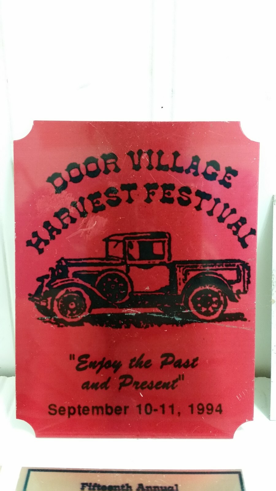 Show EXHIBITOR PLAQUE Lot Steam Gas Harvest Fest Car Tractor Power Indiana