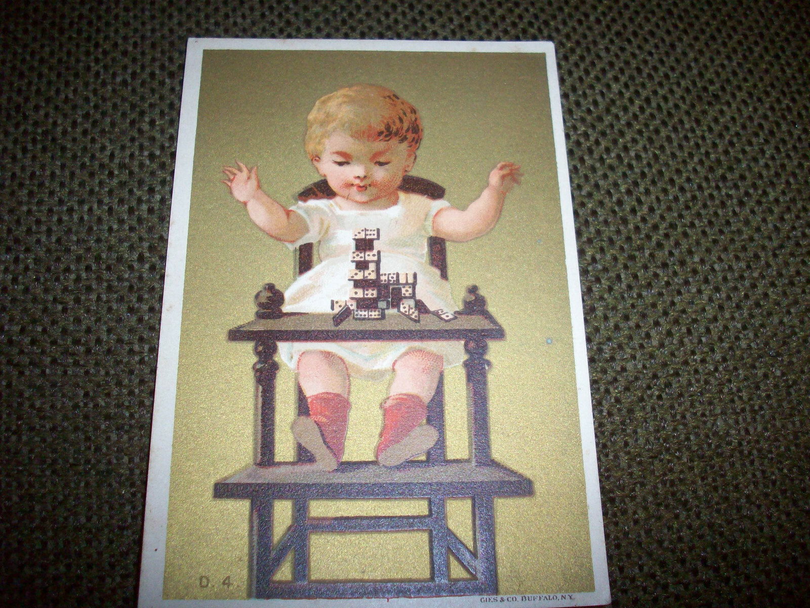 1890&rsquo;s Aultman Miller & Co Advertising Trade Card For Buckeye Table Rake