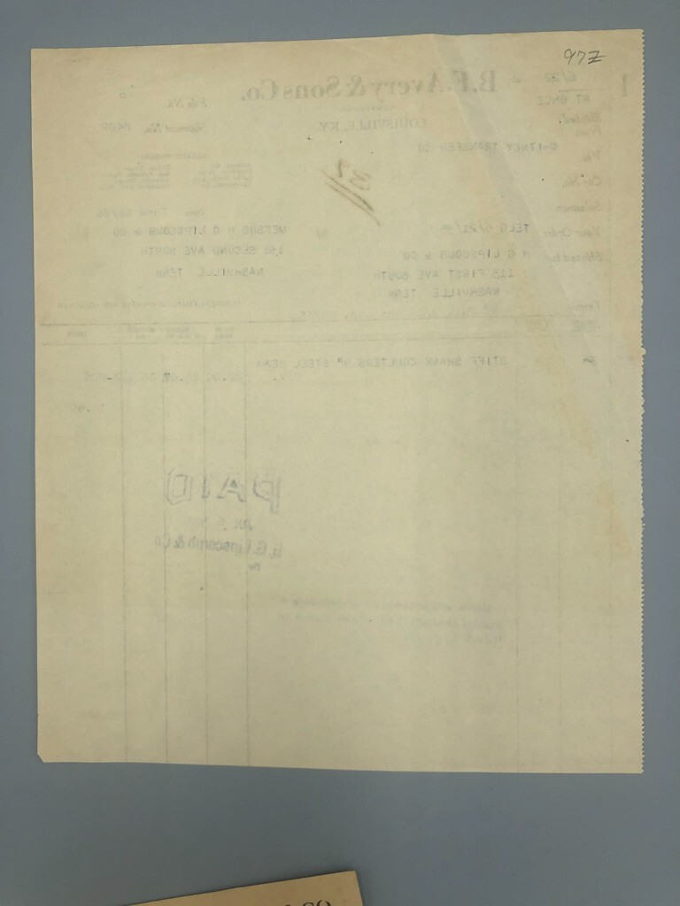 1922-1935 B F AVERY PLOWS Letter POSTCARD Receipt FARM Advertising Vintage