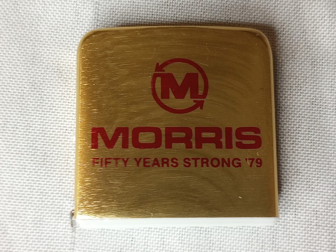 —1979 50th anniversary Morris farm equipment tape measure Cando North Dakota