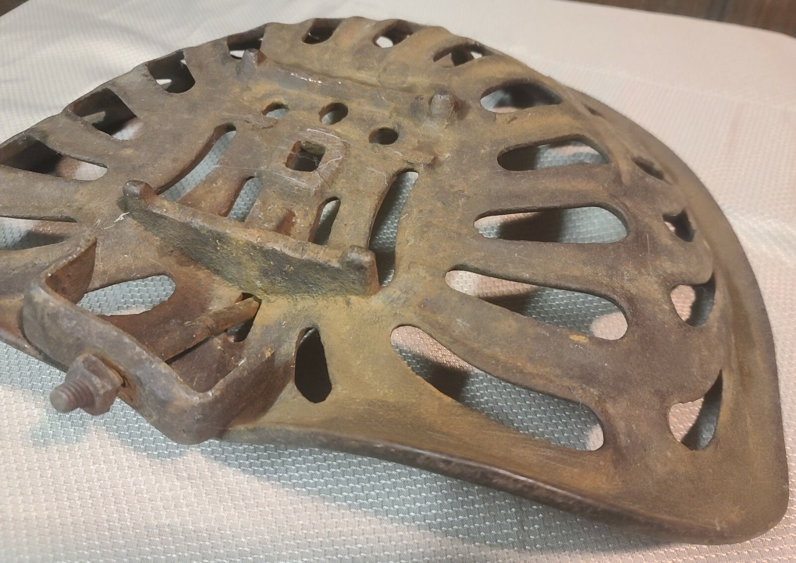 Antique Cast Iron Bud Long Tractor Plow Seat