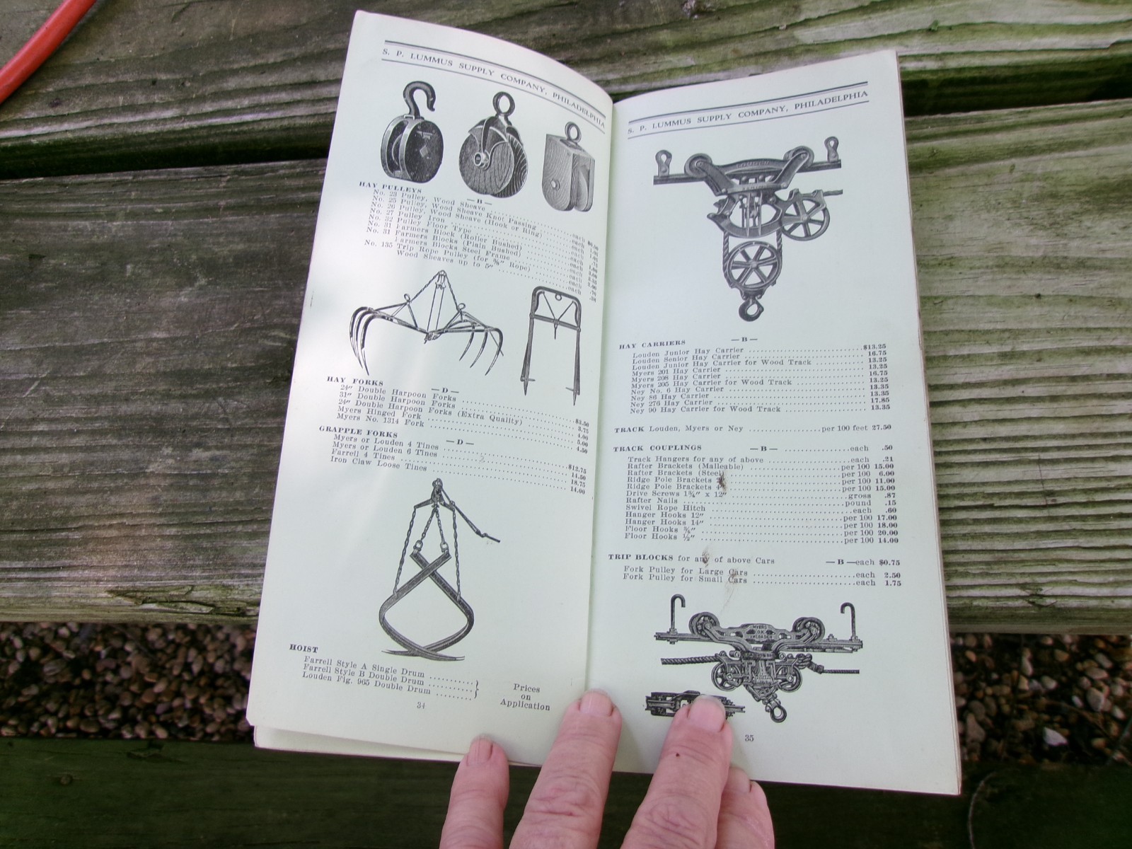 Antique S.P. LUMMUS (Farmers) Supply Co. Phila.PA. Catalog Small Booklet, 51pgs.