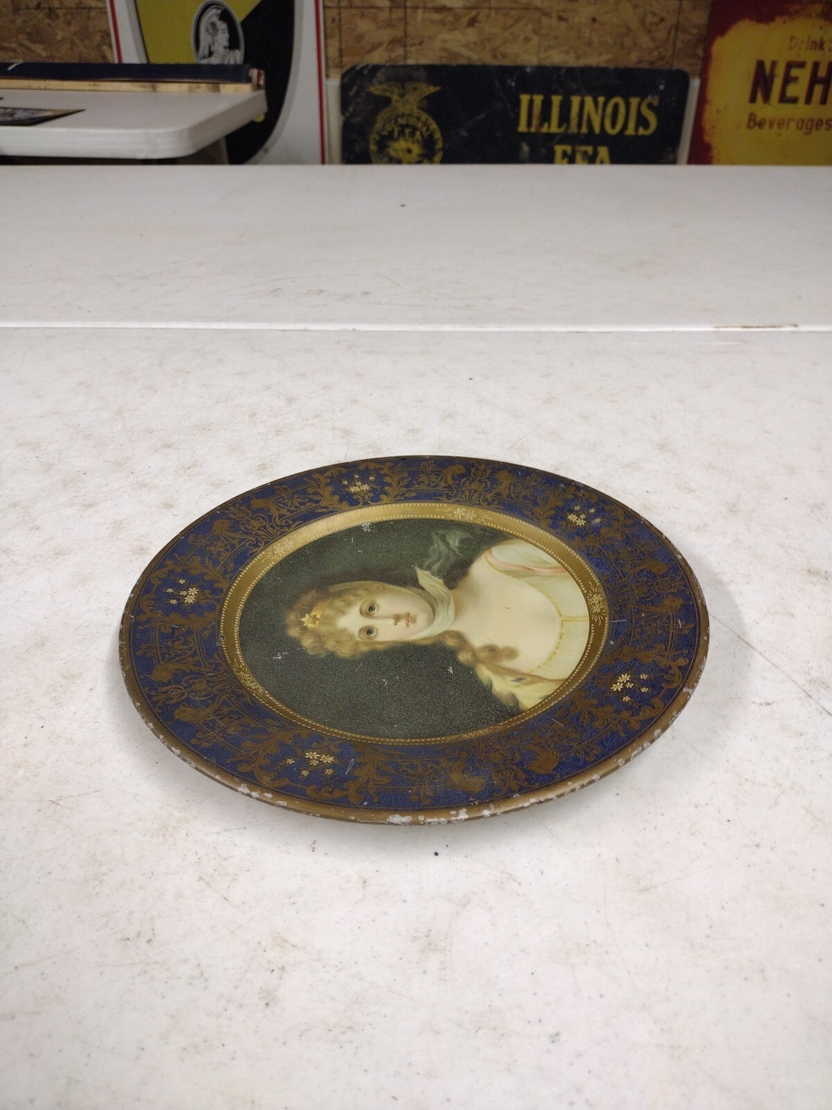 Antique Emerson-Newton Co. Kansas City MO Implement Advertising Vienna Art Plate