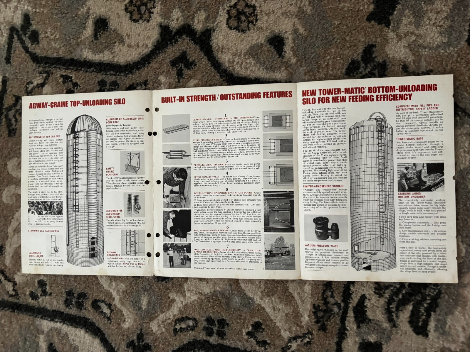 Agway Top Unloading Silo & Tower Matic Bottom Unload Brochure DCPA26