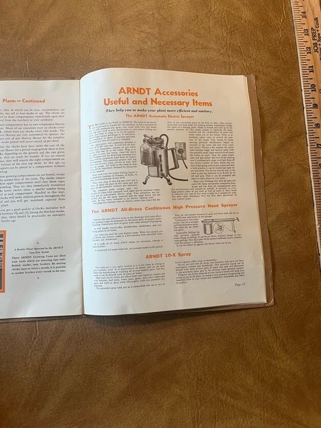 Arndt New Era System of Profitable Poultry Raising Catalog « She Will Lay » 1935