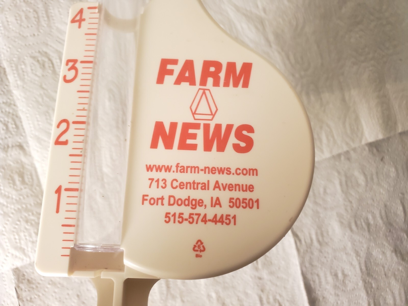 Plastic Rain Guage Farm News Fort Dodge Iowa Glass Rain Tube