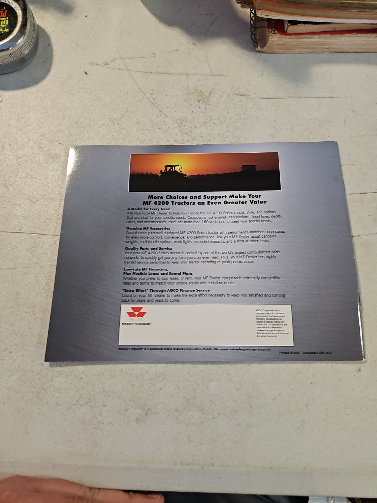 2001 MASSEY FERGUSON 4200 Series Tractors Sales Brochure