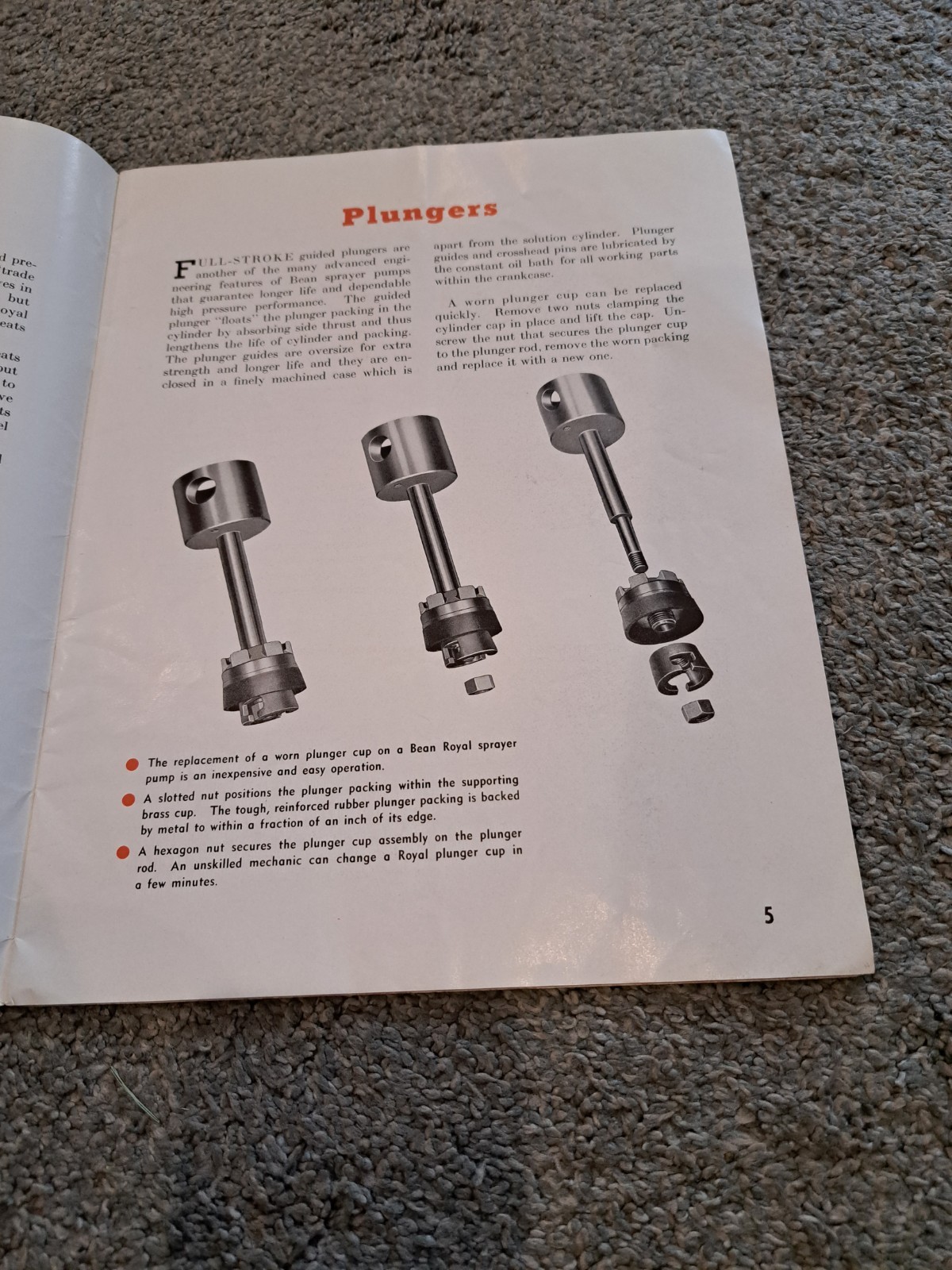 John Bean Mfg. Company Row Crop Sprayers Brochure Catalog 1946