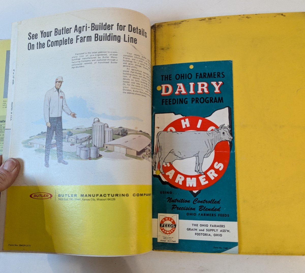 Vintage Compilation of Farm Dairy Products Clay and Jamesway Plastic Folder