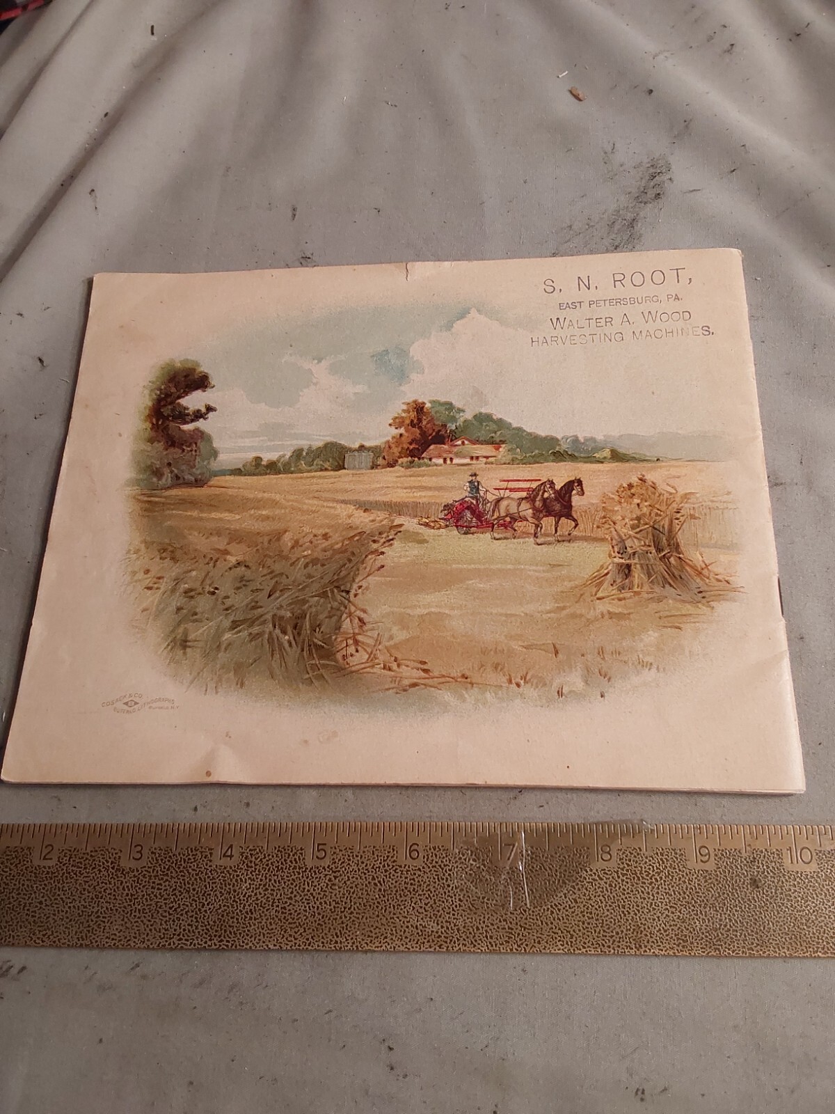 1893 WALTER A. WOOD MOWING & REAPING MACHINE,HOOSICK FALLS, NY, BROCHURE CATALOG