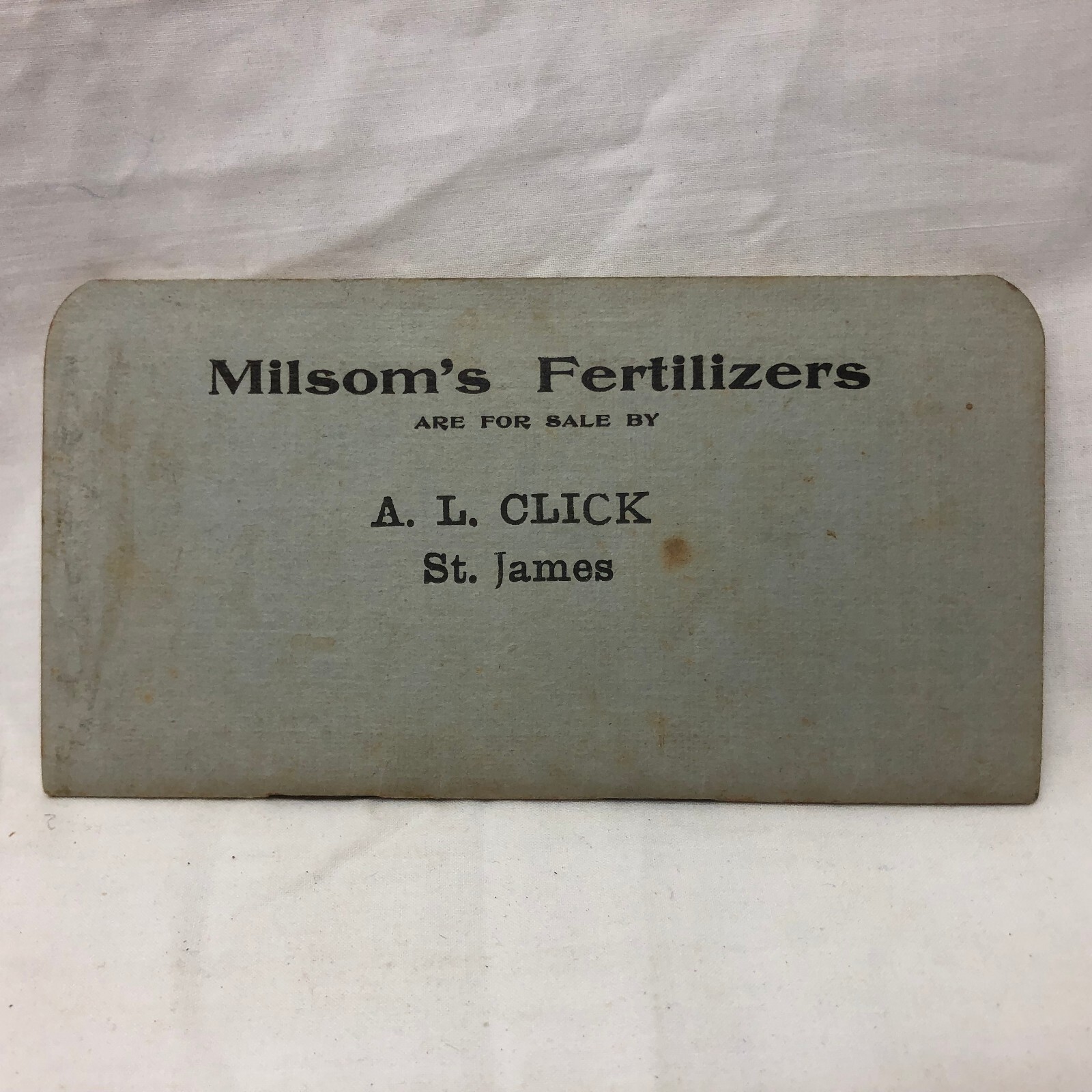 Vintage 1908 The Milsom Fertilizers Cleveland Ohio Pocket Calendar