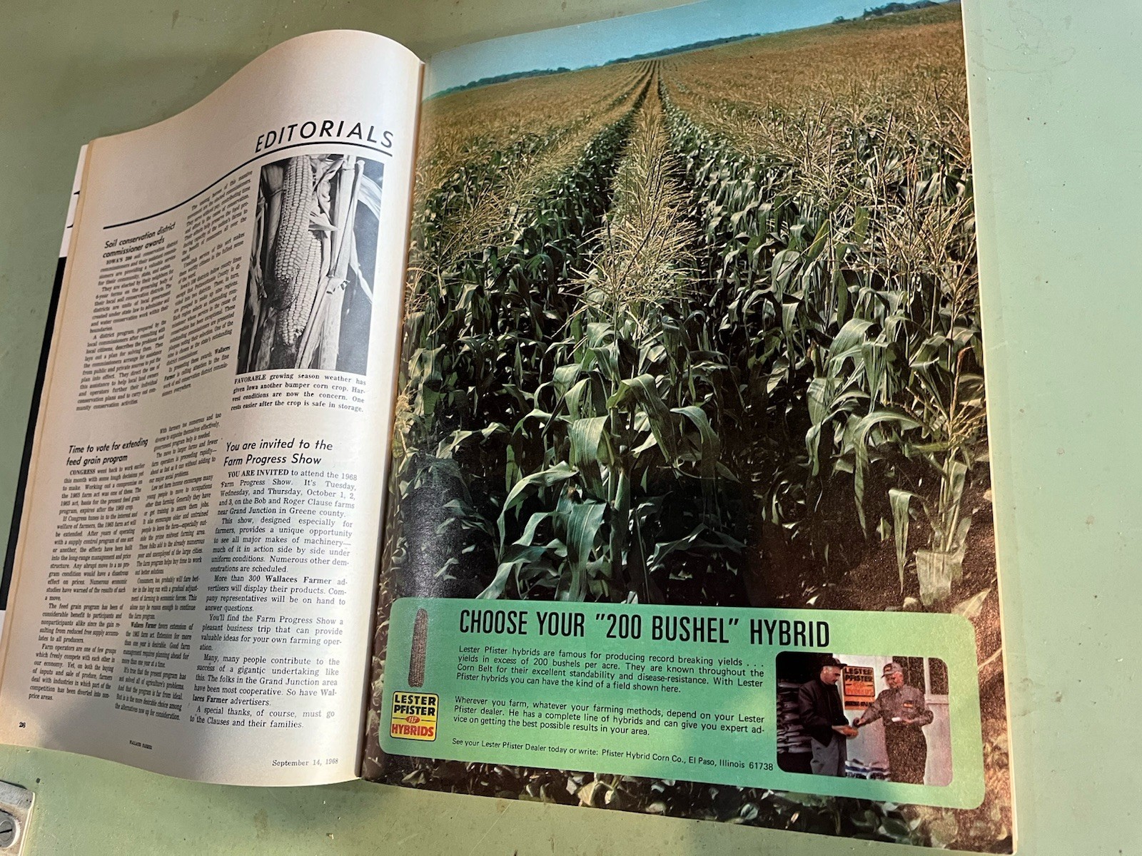 vintage farm progress show 1968 wallaces farmer newspaper