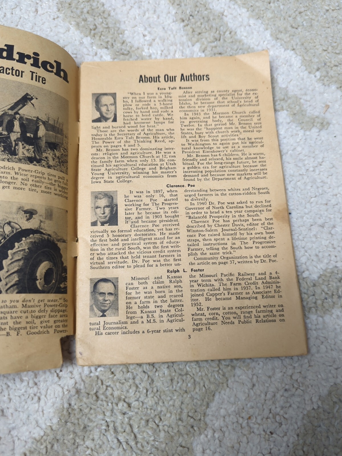 B F Goodrich Farmers Handbook And Almanac 1955 Tires Farmer Advertising Farming