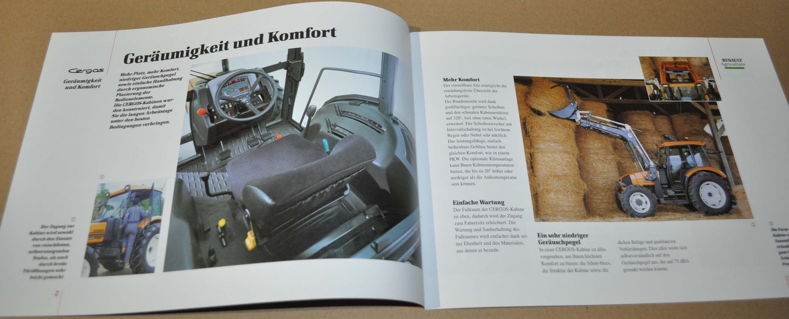 Renault Cergos Tractor Agricultural Machinery Brochure Prospekt DE