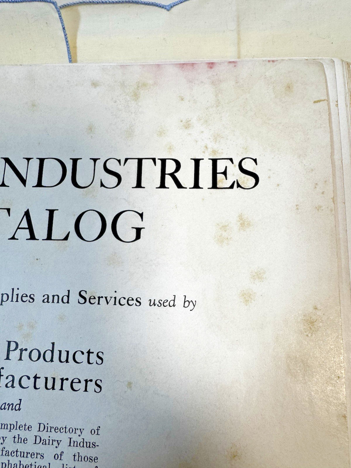 Dairy Industries Catalog & Directory 15th Ed Olsen Publishing Company 1942