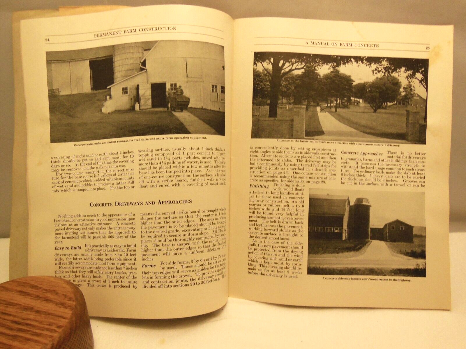 VTG MANUAL ON FARM CONCRETE PERMANENT FARM CONSTRUCTION PORTLAND CEMENT ASSOC.