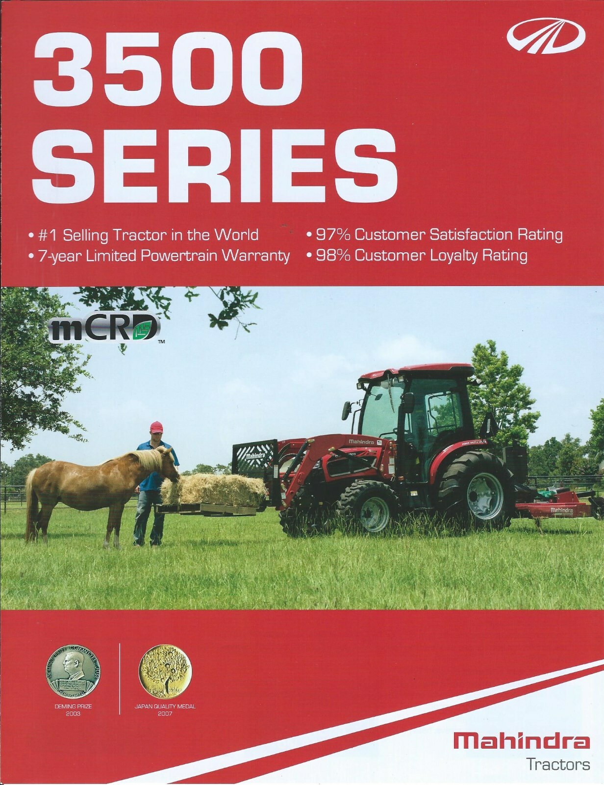Farm Tractor Brochure – Mahindra – 3540 et al – 3500 series – 2016 (F7137)